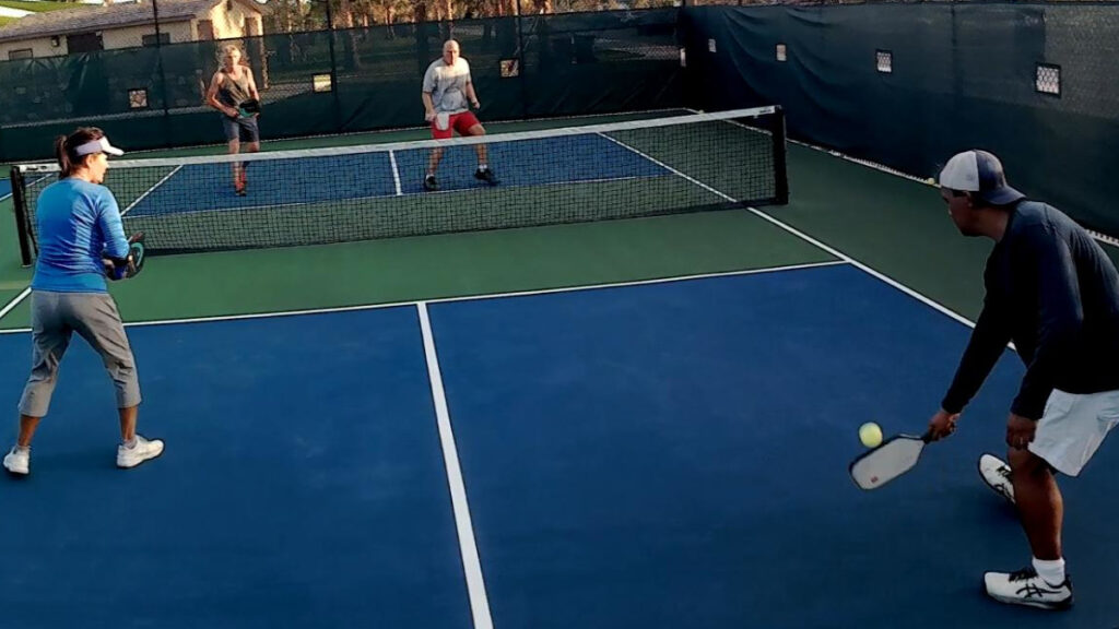 Sunrise over public sports courts in South Florida — ideal conditions for tennis, pickleball, and golf in 2025